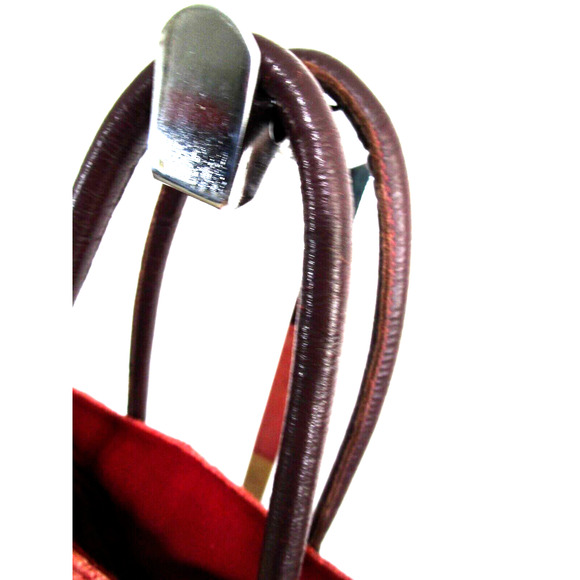 Le Voyage en Panier Medium Size Pink & Brown Straw & Leather Tote Handbag - Picture 8 of 11